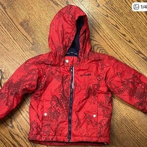 Columbia Vibrant Red Patterned Jacket